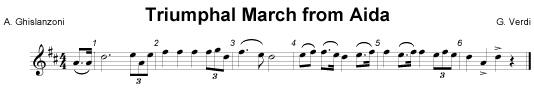 Triumphal March From Aida