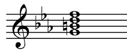 Dominant seventh in C minor
