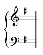 E minor key signature