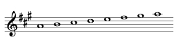 A major scale