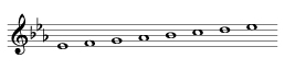 E-flat major scale