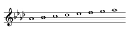 A-flat major scale