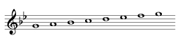 G Minor scale