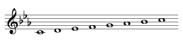 C Minor scale