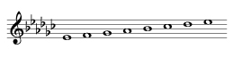 E flat minor scale