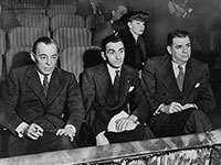 From left to right: Richard Rodgers, Irving Berlin, and Oscar Hammerstein II