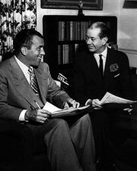 Cole Porter (right) with Ed Sullivan (left)