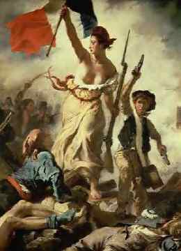 Liberty Leading the People <br> by Eugene Delacroix