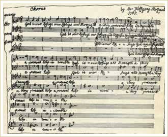 Mozart manuscript