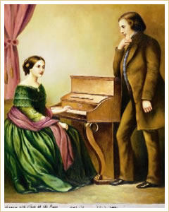 Clara Wieck and Robert Schumann