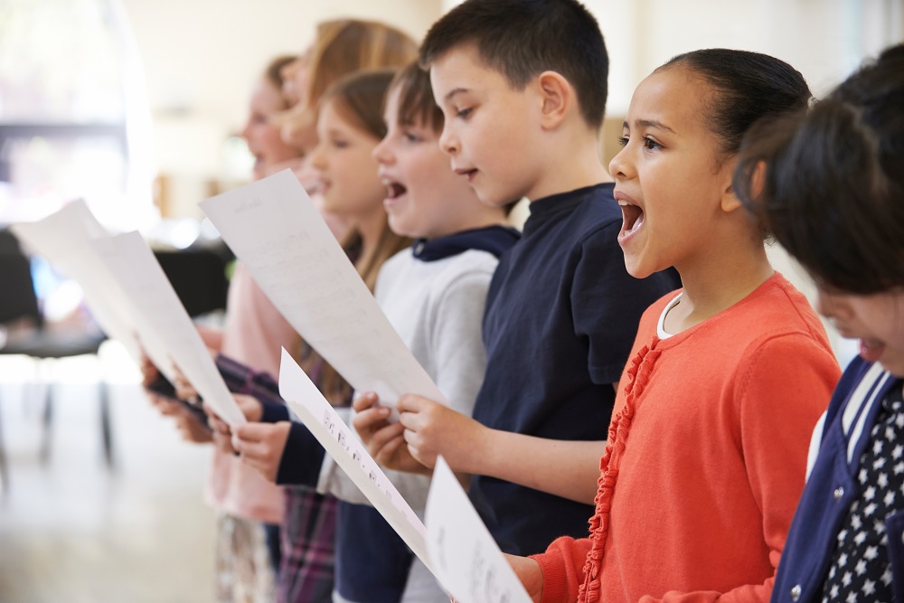 Vocal development and physical growth changes as students mature